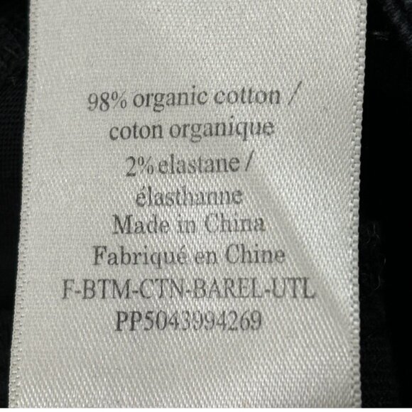 Everlane Black Organic Cotton Barrel Baloon Jeans High-Rise Tapered Ankle Length - Picture 7 of 16